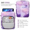 TiMOVO 9-11 Inch Tablet Sleeve Bag with Shoulder Strap for iPad 11-inch A16 2025, iPad 10.9″/10.2″| Air 11/5th/4th Gen. 10.9″| Galaxy Tab A9 Plus 11″, Pink(A-watercolor Purple)