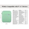 TiMOVO 9-11 Inch Tablet Sleeve Bag with Shoulder Strap for iPad 11-inch A16 2025, iPad 10.9″/10.2″| Air 11/5th/4th Gen. 10.9″| Galaxy Tab A9 Plus 11″, Pink(Bodhi Green)