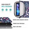 TiMOVO 9-11 Inch Tablet Sleeve Bag with Shoulder Strap for iPad 11-inch A16 2025, iPad 10.9″/10.2″| Air 11/5th/4th Gen. 10.9″| Galaxy Tab A9 Plus 11″, Pink(Ad-colorful Flower)