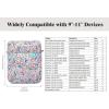 TiMOVO 9-11 Inch Tablet Sleeve Bag with Shoulder Strap for iPad 11-inch A16 2025, iPad 10.9″/10.2″| Air 11/5th/4th Gen. 10.9″| Galaxy Tab A9 Plus 11″, Pink(Flowers)