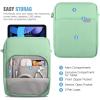 TiMOVO 9-11 Inch Tablet Sleeve Bag with Shoulder Strap for iPad 11-inch A16 2025, iPad 10.9″/10.2″| Air 11/5th/4th Gen. 10.9″| Galaxy Tab A9 Plus 11″, Pink(Bodhi Green)