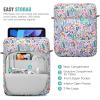 TiMOVO 9-11 Inch Tablet Sleeve Bag with Shoulder Strap for iPad 11-inch A16 2025, iPad 10.9″/10.2″| Air 11/5th/4th Gen. 10.9″| Galaxy Tab A9 Plus 11″, Pink(Flowers)