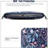 TiMOVO 9-11″ Tablet Sleeve Bag for iPad 11-inch A16 2025, iPad 10th Gen. 10.9″, iPad 10.2″, iPad Air 11 Inch/5th/4th Gen. 10.9″, Galaxy Tab A9 Plus 11″, Protective Bag Fit Smart Keyboard, Dusty Blue(Ab-Colorful Flower)