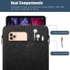 TiMOVO 9-11″ Tablet Sleeve Bag for iPad 11-inch A16 2025, iPad 10th Gen. 10.9″, iPad 10.2″, iPad Air 11 Inch/5th/4th Gen. 10.9″, Galaxy Tab A9 Plus 11″, Protective Bag Fit Smart Keyboard, Dusty Blue(Aa-Black)