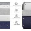 TiMOVO 9-11″ Tablet Sleeve Bag for iPad 11-inch A16 2025, iPad 10th Gen. 10.9″, iPad 10.2″, iPad Air 11 Inch/5th/4th Gen. 10.9″, Galaxy Tab A9 Plus 11″, Protective Bag Fit Smart Keyboard, Dusty Blue(Indigo)