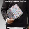 TiMOVO 9-11″ Tablet Sleeve Bag for iPad 11-inch A16 2025, iPad 10th Gen. 10.9″, iPad 10.2″, iPad Air 11 Inch/5th/4th Gen. 10.9″, Galaxy Tab A9 Plus 11″, Protective Bag Fit Smart Keyboard, Dusty Blue(Aa-Flowers)