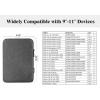 TiMOVO 9-11″ Tablet Sleeve Bag for iPad 11-inch A16 2025, iPad 10th Gen. 10.9″, iPad 10.2″, iPad Air 11 Inch/5th/4th Gen. 10.9″, Galaxy Tab A9 Plus 11″, Protective Bag Fit Smart Keyboard, Dusty Blue(Aa-Dark Gray)
