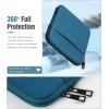 TiMOVO 9-11″ Tablet Sleeve Bag for iPad 11-inch A16 2025, iPad 10th Gen. 10.9″, iPad 10.2″, iPad Air 11 Inch/5th/4th Gen. 10.9″, Galaxy Tab A9 Plus 11″, Protective Bag Fit Smart Keyboard, Dusty Blue(Peacock Blue)