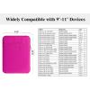 TiMOVO 9-11″ Tablet Sleeve Bag for iPad 11-inch A16 2025, iPad 10th Gen. 10.9″, iPad 10.2″, iPad Air 11 Inch/5th/4th Gen. 10.9″, Galaxy Tab A9 Plus 11″, Protective Bag Fit Smart Keyboard, Dusty Blue(Fuchsia)
