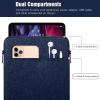 TiMOVO 9-11″ Tablet Sleeve Bag for iPad 11-inch A16 2025, iPad 10th Gen. 10.9″, iPad 10.2″, iPad Air 11 Inch/5th/4th Gen. 10.9″, Galaxy Tab A9 Plus 11″, Protective Bag Fit Smart Keyboard, Dusty Blue(Indigo)
