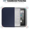 TiMOVO 9-11″ Tablet Sleeve for iPad 11-inch A16 2025, iPad 10th Gen. 10.9″, iPad 10.2″, iPad Air 11 Inch/5th/4th Gen. 10.9″, Galaxy Tab A9 Plus 11″, Protective Bag with Pocket, Black(A-Indigo)