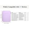 TiMOVO 9-11″ Tablet Sleeve for iPad 11-inch A16 2025, iPad 10th Gen. 10.9″, iPad 10.2″, iPad Air 11 Inch/5th/4th Gen. 10.9″, Galaxy Tab A9 Plus 11″, Protective Bag with Pocket, Black(A-Purple Lavender)