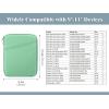 TiMOVO 9-11″ Tablet Sleeve for iPad 11-inch A16 2025, iPad 10th Gen. 10.9″, iPad 10.2″, iPad Air 11 Inch/5th/4th Gen. 10.9″, Galaxy Tab A9 Plus 11″, Protective Bag with Pocket, Black(Bodhi Green)