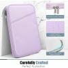 TiMOVO 9-11″ Tablet Sleeve for iPad 11-inch A16 2025, iPad 10th Gen. 10.9″, iPad 10.2″, iPad Air 11 Inch/5th/4th Gen. 10.9″, Galaxy Tab A9 Plus 11″, Protective Bag with Pocket, Black(A-Purple Lavender)