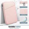 TiMOVO 9-11″ Tablet Sleeve for iPad 11-inch A16 2025, iPad 10th Gen. 10.9″, iPad 10.2″, iPad Air 11 Inch/5th/4th Gen. 10.9″, Galaxy Tab A9 Plus 11″, Protective Bag with Pocket, Black(Aa-Pink)