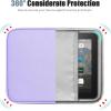 TiMOVO 9-11″ Tablet Sleeve for iPad 11-inch A16 2025, iPad 10th Gen. 10.9″, iPad 10.2″, iPad Air 11 Inch/5th/4th Gen. 10.9″, Galaxy Tab A9 Plus 11″, Protective Bag with Pocket, Black(Purple)