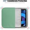 TiMOVO 9-11″ Tablet Sleeve for iPad 11-inch A16 2025, iPad 10th Gen. 10.9″, iPad 10.2″, iPad Air 11 Inch/5th/4th Gen. 10.9″, Galaxy Tab A9 Plus 11″, Protective Bag with Pocket, Black(Bodhi Green)