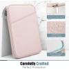 TiMOVO 9-11″ Tablet Sleeve for iPad 11-inch A16 2025, iPad 10th Gen. 10.9″, iPad 10.2″, iPad Air 11 Inch/5th/4th Gen. 10.9″, Galaxy Tab A9 Plus 11″, Protective Bag with Pocket, Black(Ad-Pink)
