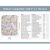 TiMOVO 9-11″ Tablet Sleeve for iPad 11-inch A16 2025, iPad 10th Gen. 10.9″, iPad 10.2″, iPad Air 11 Inch/5th/4th Gen. 10.9″, Galaxy Tab A9 Plus 11″, Protective Bag with Pocket, Black(Ac-Flowers)