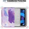 TiMOVO 9-11″ Tablet Sleeve for iPad 11-inch A16 2025, iPad 10th Gen. 10.9″, iPad 10.2″, iPad Air 11 Inch/5th/4th Gen. 10.9″, Galaxy Tab A9 Plus 11″, Protective Bag with Pocket, Black(Watercolor Purple)