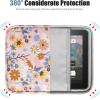 TiMOVO 9-11″ Tablet Sleeve for iPad 11-inch A16 2025, iPad 10th Gen. 10.9″, iPad 10.2″, iPad Air 11 Inch/5th/4th Gen. 10.9″, Galaxy Tab A9 Plus 11″, Protective Bag with Pocket, Black(Yellow Flower)