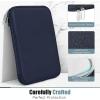 TiMOVO 9-11″ Tablet Sleeve for iPad 11-inch A16 2025, iPad 10th Gen. 10.9″, iPad 10.2″, iPad Air 11 Inch/5th/4th Gen. 10.9″, Galaxy Tab A9 Plus 11″, Protective Bag with Pocket, Black(A-Indigo)