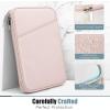 TiMOVO 9-11″ Tablet Sleeve for iPad 11-inch A16 2025, iPad 10th Gen. 10.9″, iPad 10.2″, iPad Air 11 Inch/5th/4th Gen. 10.9″, Galaxy Tab A9 Plus 11″, Protective Bag with Pocket, Black(Pink)
