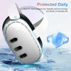 TiMOVO Accessories for Meta Quest 3, Protective Shell Cover for Quest 3 Includes Transparent Shell Cover, Ultra-Clear Lens Tempered Glass Protector Film, VR Protective Case Accessories