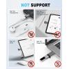 TiMOVO Adapter for Lightning to USB C Adapter, USB to USB C Cable Converter for iPhone 16/16 Pro/Pro Max, iPad Pro/Air/Mini, MacBook Pro/Air, Fast Charging & Data Transfer,Not for OTG/Audio/Video,Grey(Gray)