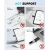 TiMOVO Adapter for Lightning to USB C Adapter, USB to USB C Cable Converter for iPhone 16/16 Pro/Pro Max, iPad Pro/Air/Mini, MacBook Pro/Air, Fast Charging & Data Transfer,Not for OTG/Audio/Video,Grey(Black)