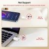 TiMOVO Adapter for Lightning to USB C Audio Adapter, USB C Male to Lightn-ing Headphone Earphone Female Converter for iPhone 15/16 Series, iPad, Galaxy, MacBook, Not for Charging/Data Transfer, White(White)