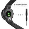 TiMOVO Band Compatible with Garmin Forerunner 45, Soft Silicone Band Adjustable Replacement Watch Strap Fit Garmin Forerunner 45 – Black(Black)