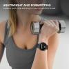 TiMOVO Band Compatible with Garmin Forerunner 45, Soft Silicone Band Adjustable Replacement Watch Strap Fit Garmin Forerunner 45 – Black(Black)