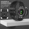 TiMOVO Band Compatible with Garmin Forerunner 45, Soft Silicone Band Adjustable Replacement Watch Strap Fit Garmin Forerunner 45 – Black(Black)