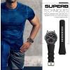 TiMOVO Band Compatible with Samsung Gear S3 Frontier/Galaxy Watch 3 45mm/Galaxy Watch 46mm, 22mm Soft Silicone Strap fit S3 Classic/Huawei Watch GT3 46mm/GT/GT2 46mm/Ticwatch Pro 3 – Black(Black)