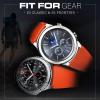 TiMOVO Band Compatible with Samsung Gear S3 Frontier/Galaxy Watch 3 45mm/Galaxy Watch 46mm, 22mm Soft Silicone Strap fit S3 Classic/Huawei Watch GT3 46mm/GT/GT2 46mm/Ticwatch Pro 3 – Black(Orange)