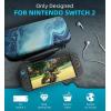 TiMOVO Carrying Case Compatible with Nintendo Switch 2, Travel Carry Case with 10 Game Cartridges & Pocket, Protective Portable Hard Shell Pouch for Switch 2 Console & Accessories, Dreamy Nebula(Gilding Texture)