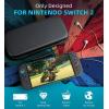 TiMOVO Carrying Case Compatible with Nintendo Switch 2 with 10 Game Cartridges, and 4 pack Tempered Glass Screen Protector for Nintendo Switch 2