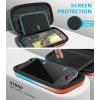 TiMOVO Carrying Case for Nintendo Switch 2 (2025), Large Capacity Protective Hard Shell Portable Travel Case Pouch for Switch 2, with 10 Game Card Slots and Pockets for Console & Accessories, Black(Gradient Orange)