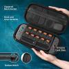 TiMOVO Carrying Case for Nintendo Switch 2 (2025), Large Capacity Protective Hard Shell Portable Travel Case Pouch for Switch 2, with 10 Game Card Slots and Pockets for Console & Accessories, Black(Blue+Red)