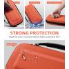 TiMOVO Carrying Case for Nintendo Switch 2 (2025), Large Capacity Protective Hard Shell Portable Travel Case Pouch for Switch 2, with 10 Game Card Slots and Pockets for Console & Accessories, Black(Orange)