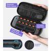 TiMOVO Carrying Case for Nintendo Switch 2 (2025), Large Capacity Protective Hard Shell Portable Travel Case Pouch for Switch 2, with 10 Game Card Slots and Pockets for Console & Accessories, Black(Purple)