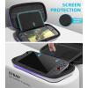 TiMOVO Carrying Case for Nintendo Switch 2 (2025), Large Capacity Protective Hard Shell Portable Travel Case Pouch for Switch 2, with 10 Game Card Slots and Pockets for Console & Accessories, Black(Gradient Purple)