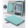 TiMOVO Case Fits All-New Kindle Fire 7 Tablet (7″, 12th Generation, 2022 Release), PU Leather Protective Cover with Hand Strap Card Slot, Auto Wake/Sleep, Vertical Horizontal Stand, Green