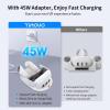 TiMOVO Charging Dock for Meta Quest 3, Quest 3 Charging Dock with 45w Power Adapter, Magnetic Fast Oculus Quest 3 Charging Station for Headset & Controllers with LED Light & 2 Ni-MH Batteries, White(White)