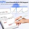 TiMOVO EMR Stylus Pen Compatible with Remarkable 2, Digital Stylus for Remarkable with Eraser, Tilt, 4096 Sensitivity, Palm Rejection, Title Support Pen for EMR Devices, Black(white)