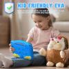 TiMOVO Fire 7 Tablet Case for Kids, Only Compatible with All-New Kindle Fire 7 Tablet (7″, 12th Generation, 2022 Release), Full Protective Cover with Handgrip & Stand, Shockproof EVA Foam, Blue