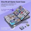 TiMOVO Game Card Case for Nintendo Switch 2/Switch OLED/lite, Compact & Portable Storage Holder Cartridge with 60 Game Card Slots, 24 3DS Cards & 36 Micro SD Cards Slots(Black & Gray)