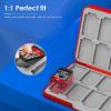 TiMOVO Game Card Case for Nintendo Switch 2/Switch OLED/lite, Compact & Portable Storage Holder Cartridge with 60 Game Card Slots, 24 3DS Cards & 36 Micro SD Cards Slots(Red Blue)