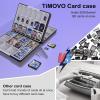 TiMOVO Game Card Case for Nintendo Switch 2/Switch OLED/lite, Compact & Portable Storage Holder Cartridge with 60 Game Card Slots, 24 3DS Cards & 36 Micro SD Cards Slots(Black & Gray)